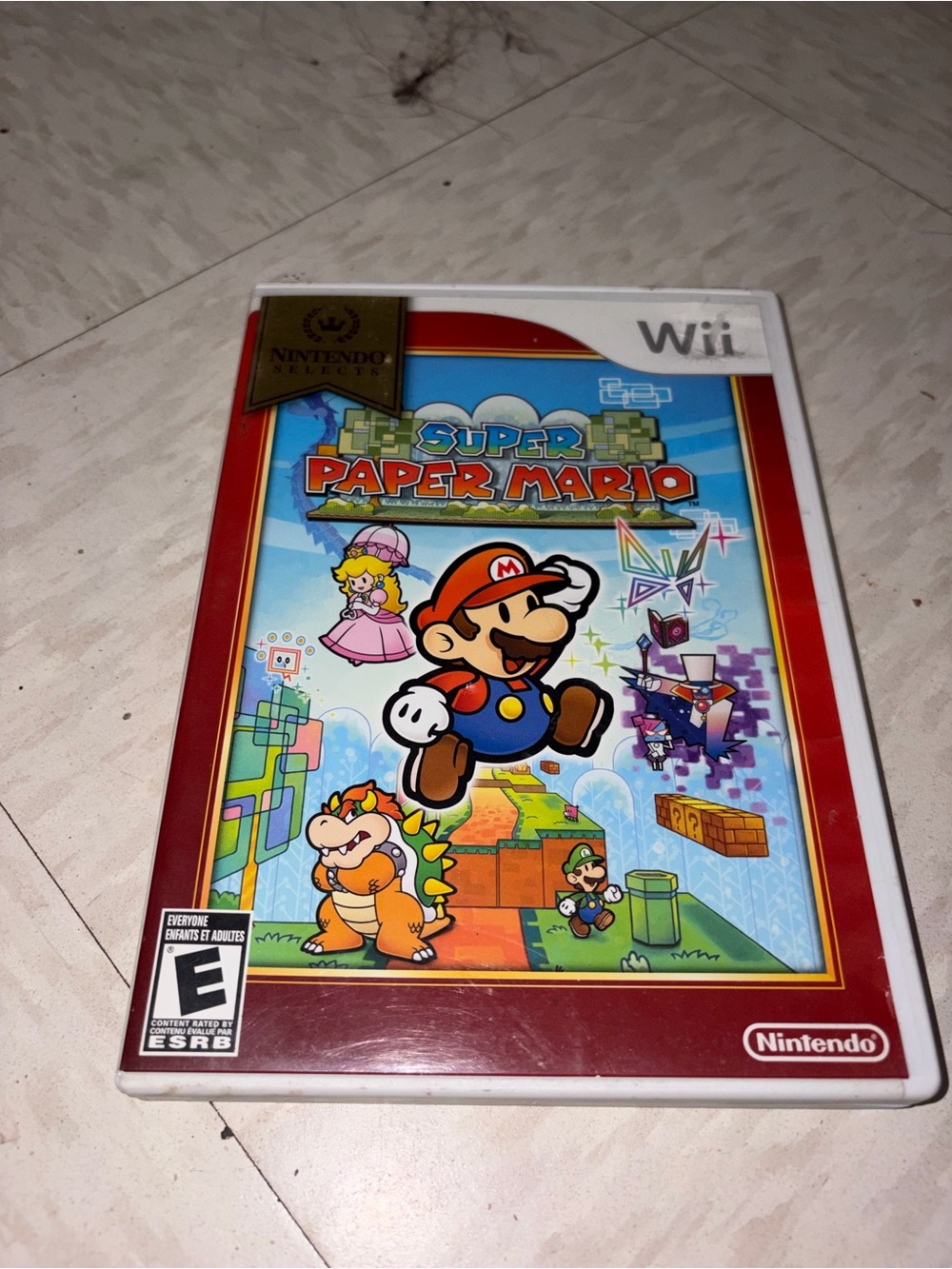 Nintendo Super Paper Mario - Red and Blue Cover